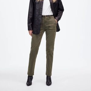 Madewell The Slim Straight Utility Pant in Garment Dye - Size 28 - Faded Ivy